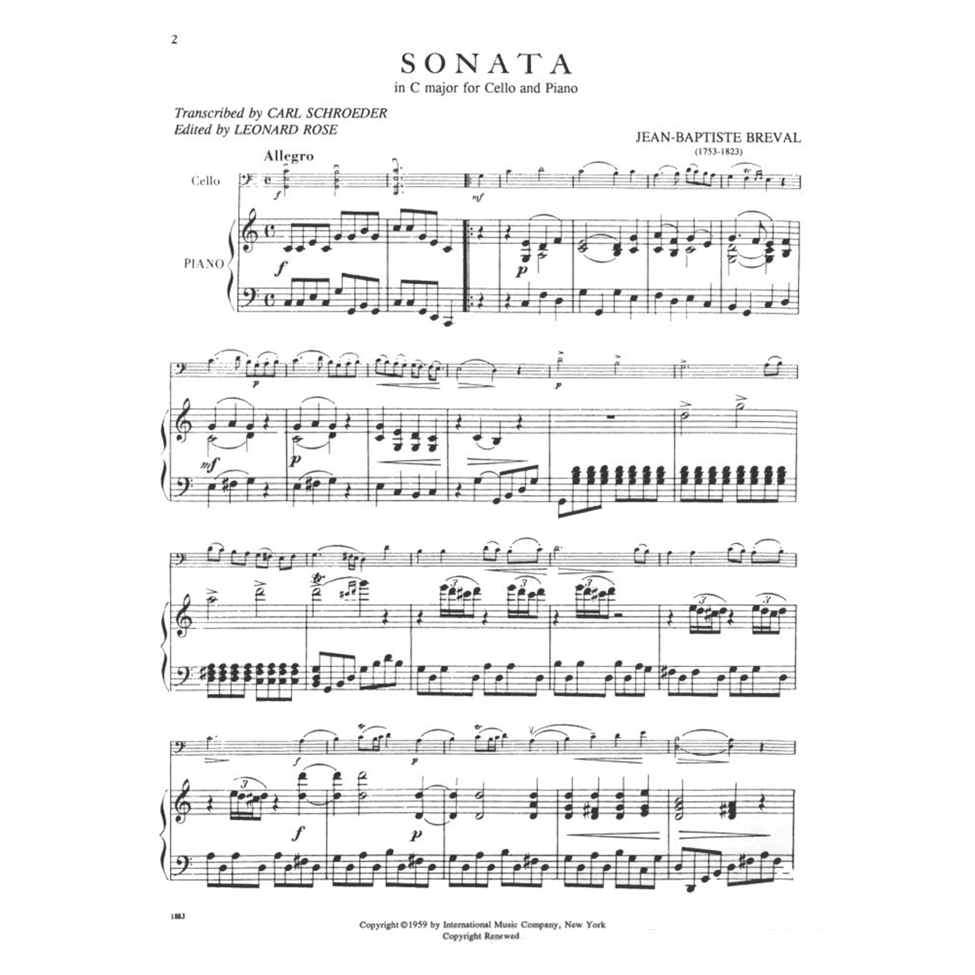 breval cello sonata imslp